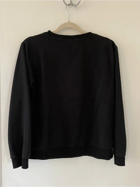 Keith Haring Black Crewneck Sweatshirt with Red Heart Graphic - Picture 3 of 3